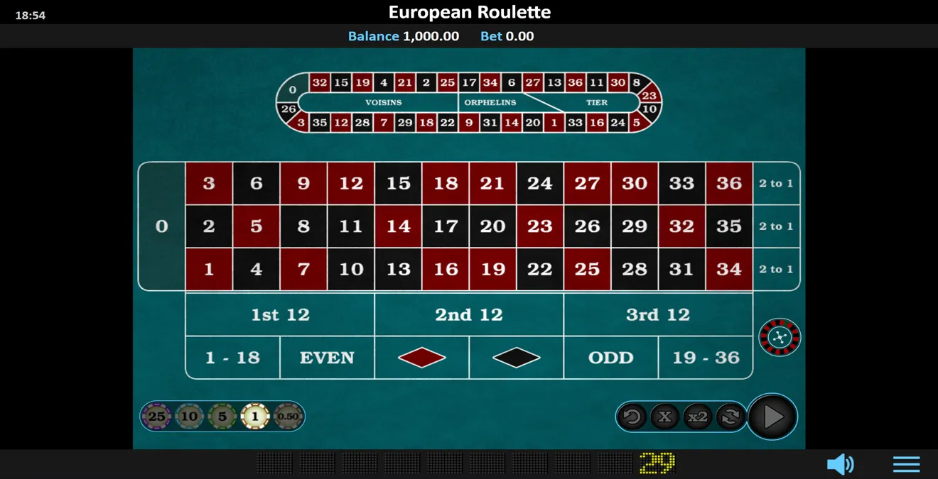 Roulette demo preview